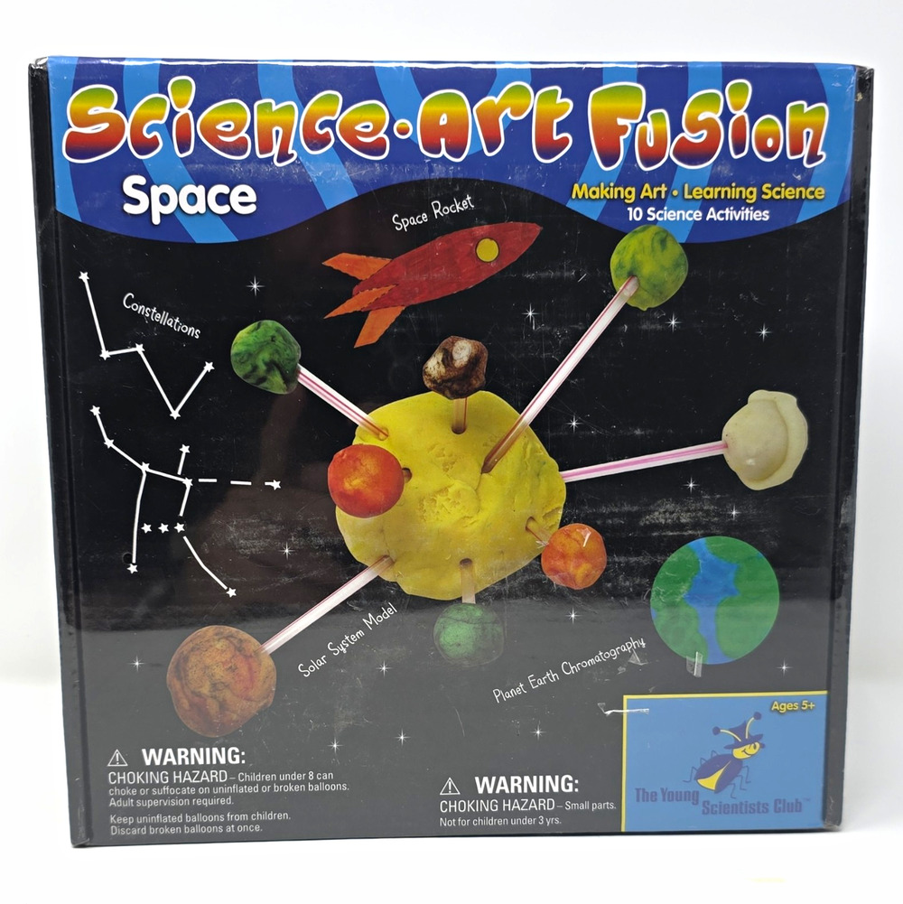 The Young Scientists Club Science-Art Fusion Space Kit, 10 Activities Ages 5+